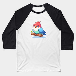 cute lovebird cartoon illustration Baseball T-Shirt